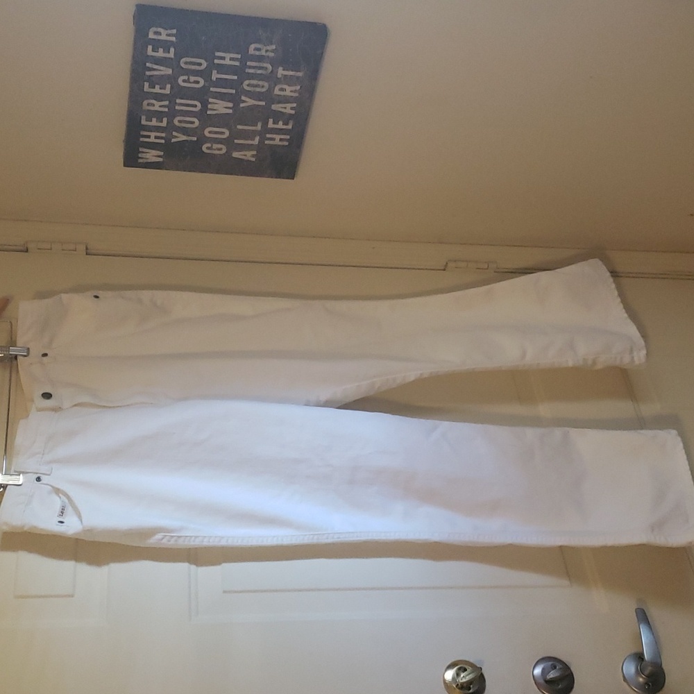 White Bootcut Jeans